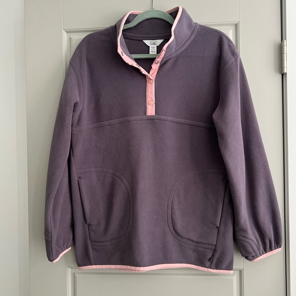Athleta Girl Lavender Fleece Pullover